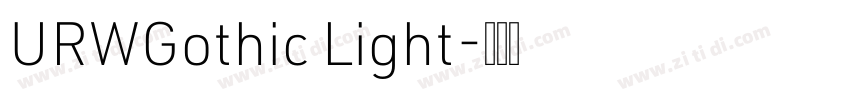 URWGothic Light字体转换